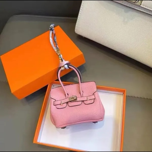 Mini bag keychain - Pink - Picture 4 of 4